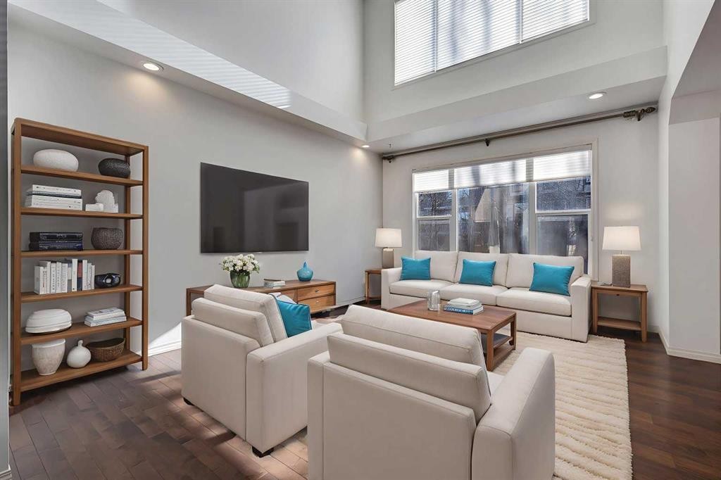 218 Valley Woods Place Nw, Calgary, AB - Indoor Photo Showing Living Room