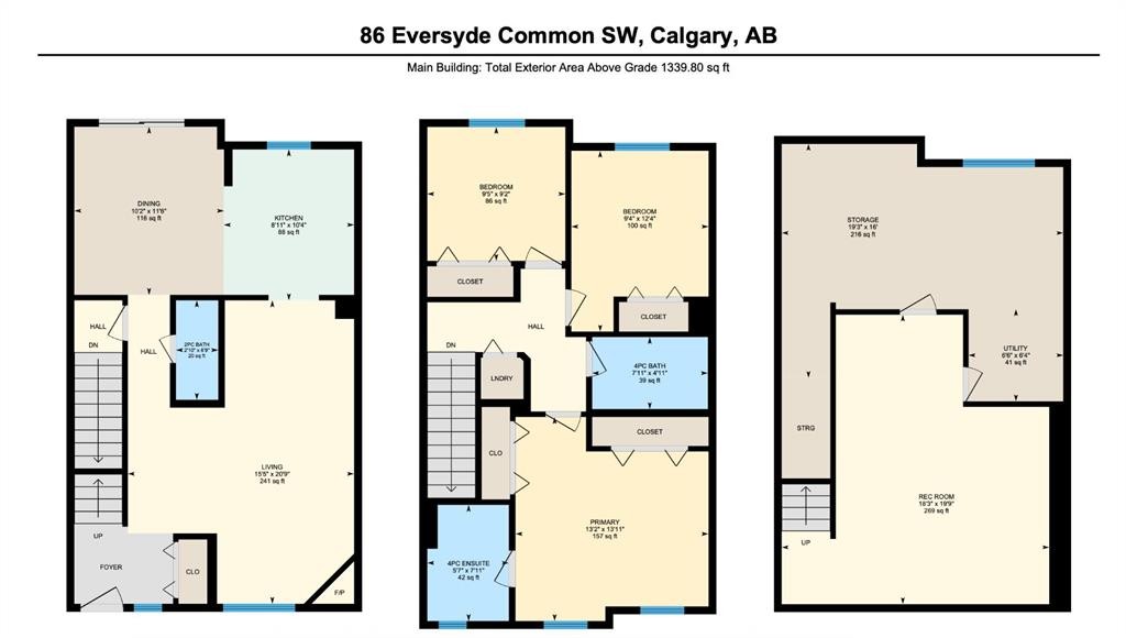 86 Eversyde Common Sw, Calgary, AB