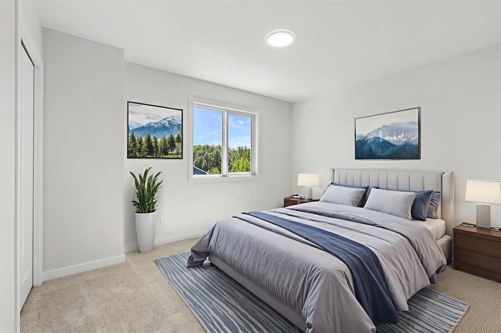 9 Park Lane, Didsbury, AB - Indoor Photo Showing Bedroom
