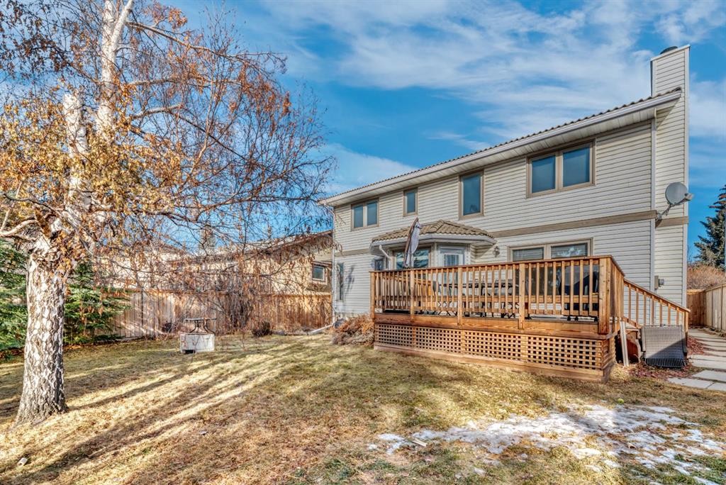 323 Hawkwood Boulevard Nw, Calgary, AB - Outdoor With Deck Patio Veranda
