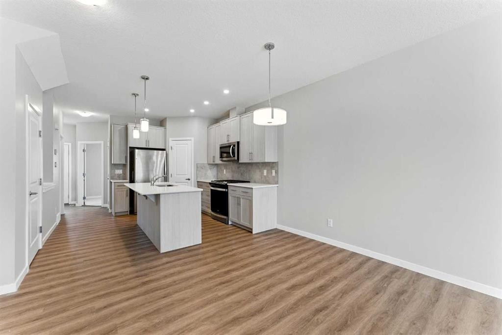 3644 Cornerstone Boulevard Ne, Calgary, AB - Indoor Photo Showing Kitchen With Upgraded Kitchen