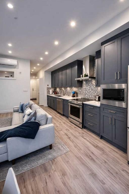 2115-200 Seton Circle Se, Calgary, AB - Indoor Photo Showing Kitchen With Upgraded Kitchen