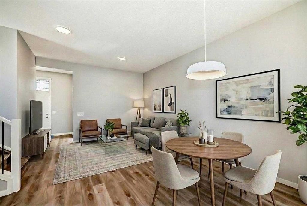 77 Mercado Landing Se, Calgary, AB - Indoor Photo Showing Dining Room