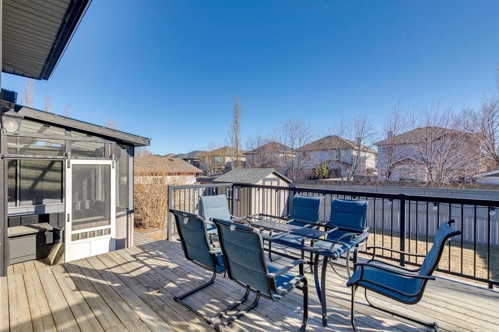 2841 Coopers Manor Sw, Airdrie, AB - Outdoor With Deck Patio Veranda With Exterior