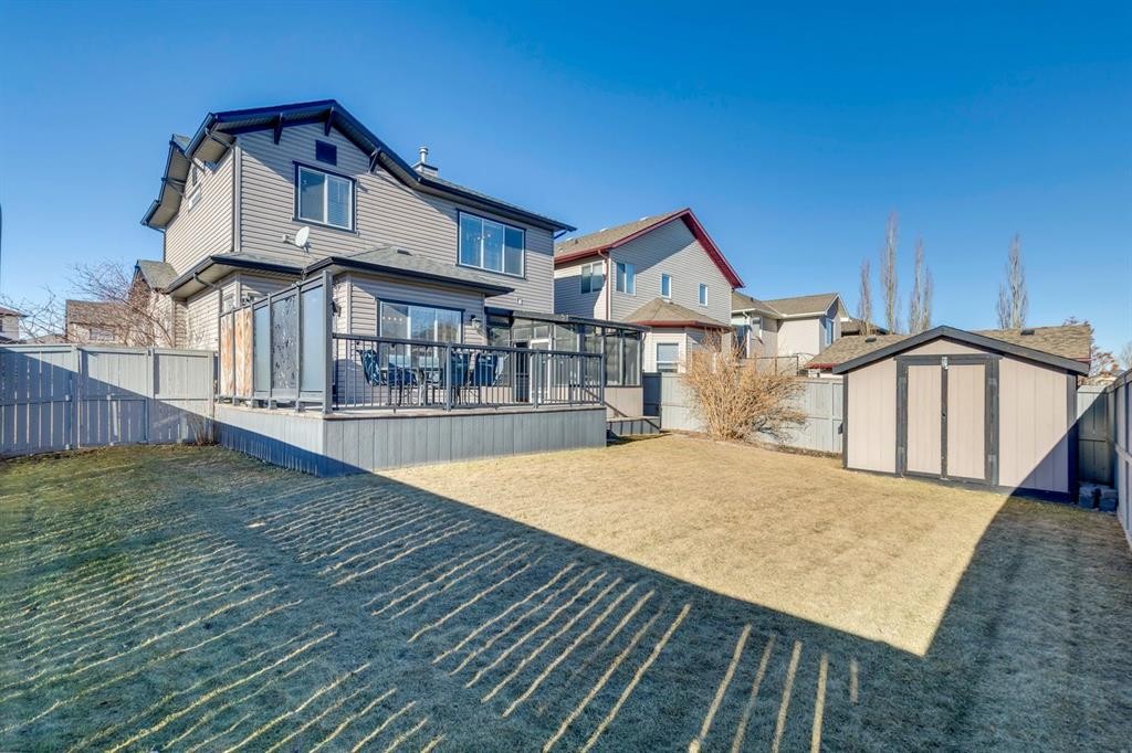 2841 Coopers Manor Sw, Airdrie, AB - Outdoor With Deck Patio Veranda