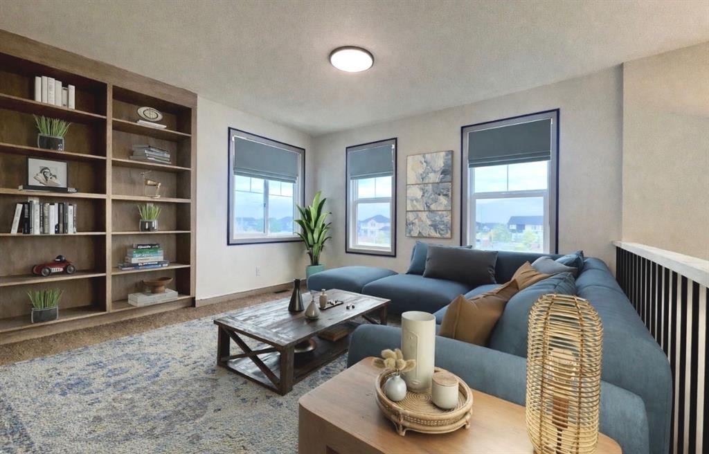 37 North Bridges Landing, Langdon, AB - Indoor Photo Showing Living Room