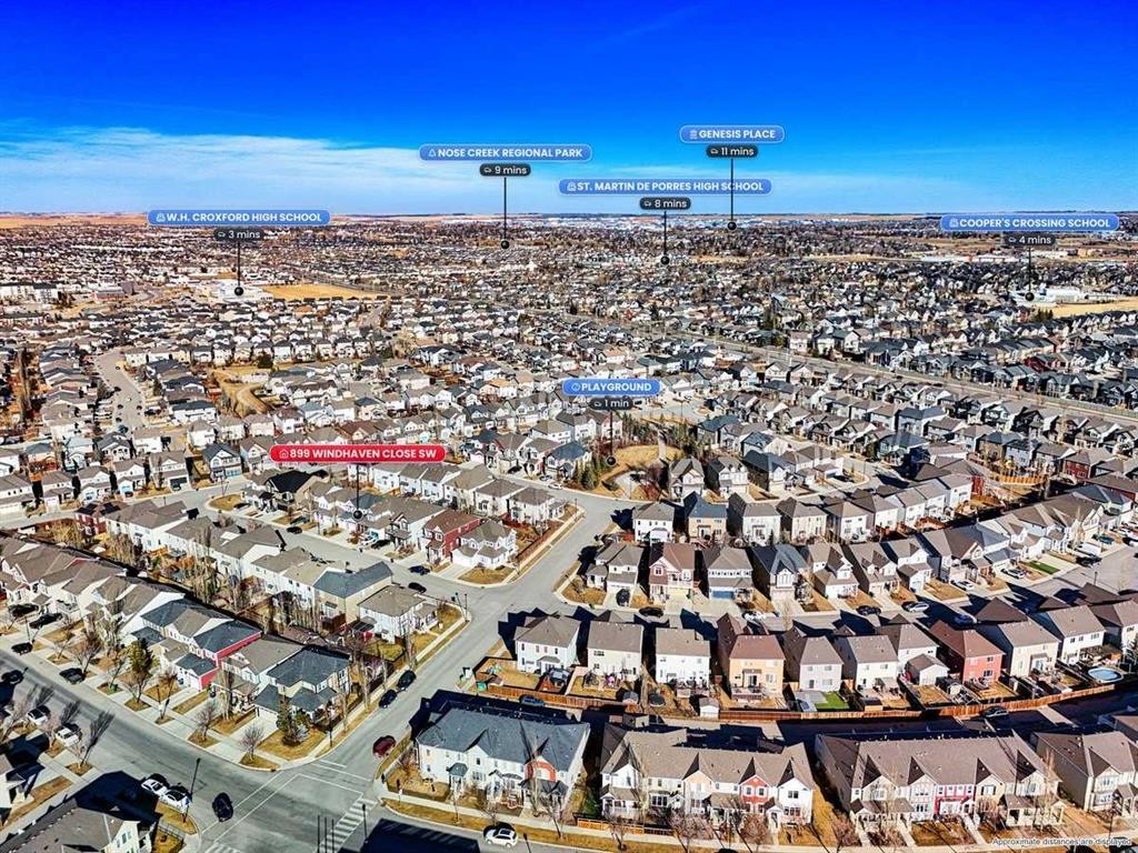 899 Windhaven Close Sw, Airdrie, AB - Outdoor With View