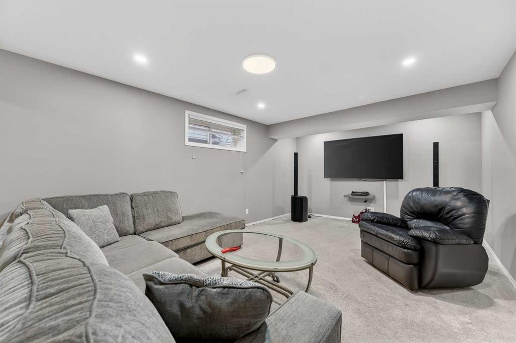 201 Saddlecrest Way Ne, Calgary, AB - Indoor Photo Showing Basement