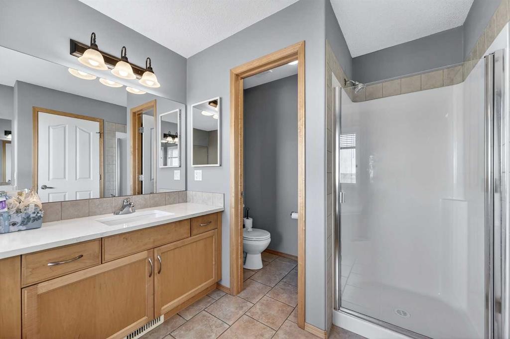 201 Saddlecrest Way Ne, Calgary, AB - Indoor Photo Showing Bathroom