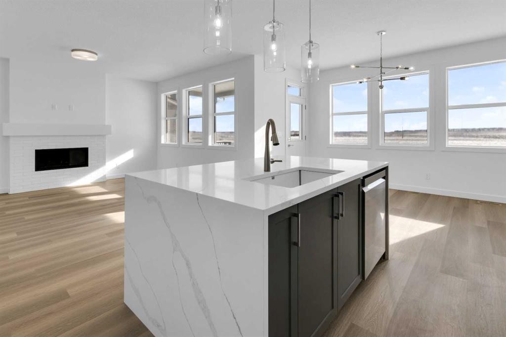 144 Copperhead Road Se, Calgary, AB - Indoor Photo Showing Kitchen With Upgraded Kitchen