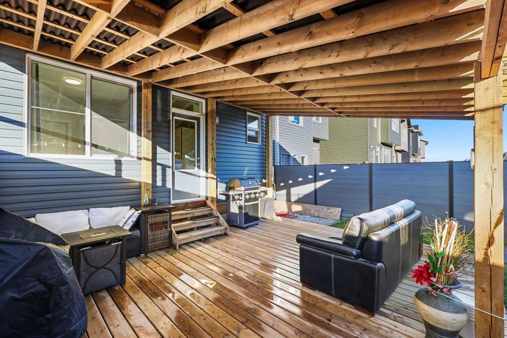128 Setonstone Gardens Se, Calgary, AB - Outdoor With Deck Patio Veranda With Exterior