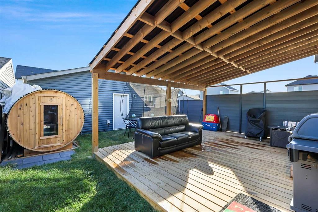 128 Setonstone Gardens Se, Calgary, AB - Outdoor With Deck Patio Veranda With Exterior
