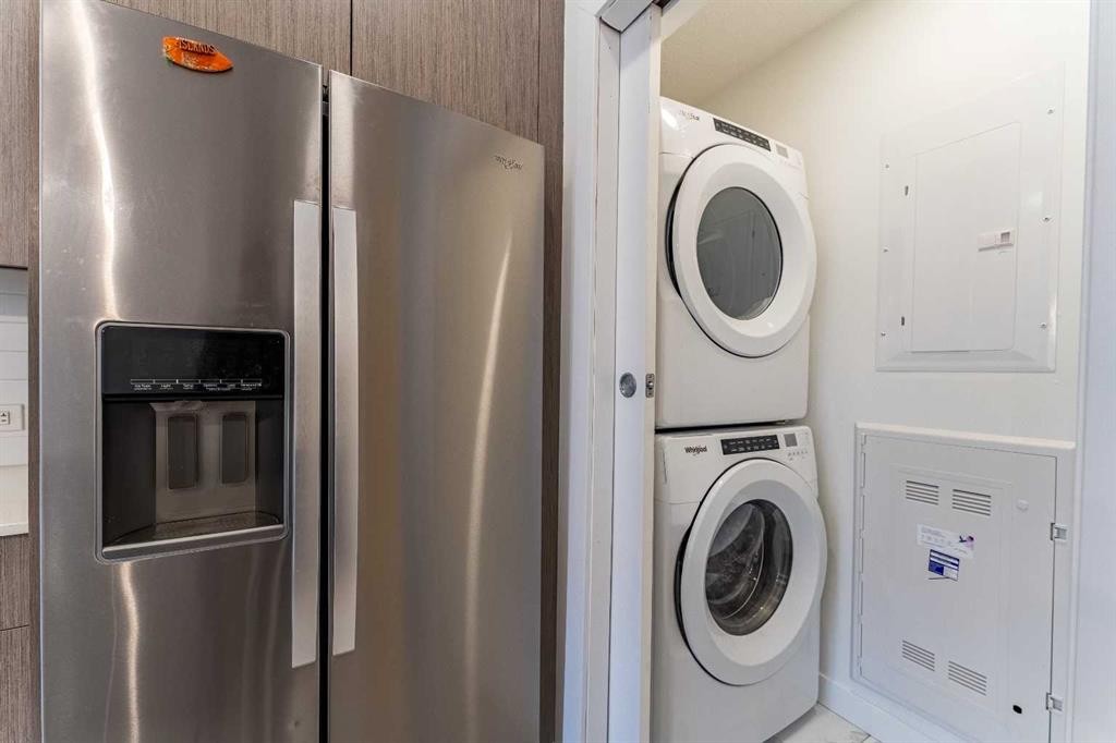 2205-76 Cornerstone Passage Ne, Calgary, AB - Indoor Photo Showing Laundry Room