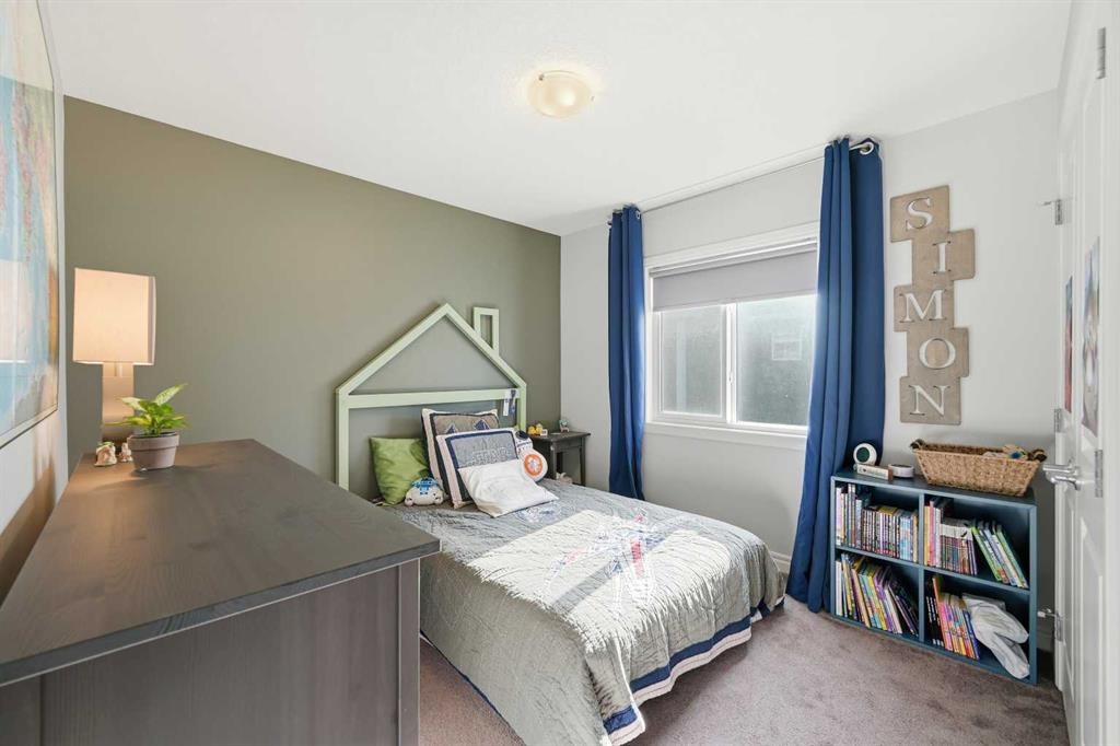8 Redstone Passage Ne, Calgary, AB - Indoor Photo Showing Bedroom