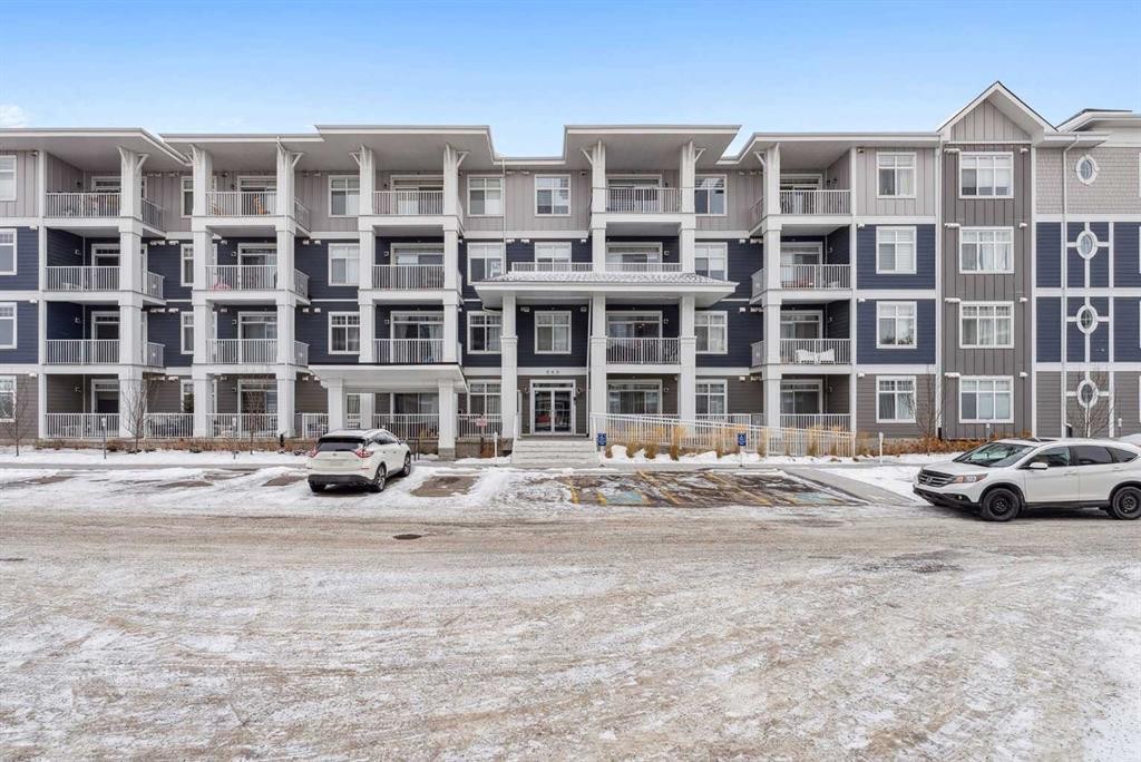 203-500 Auburn Meadows Common Se, Calgary, AB - Outdoor With Balcony With Facade