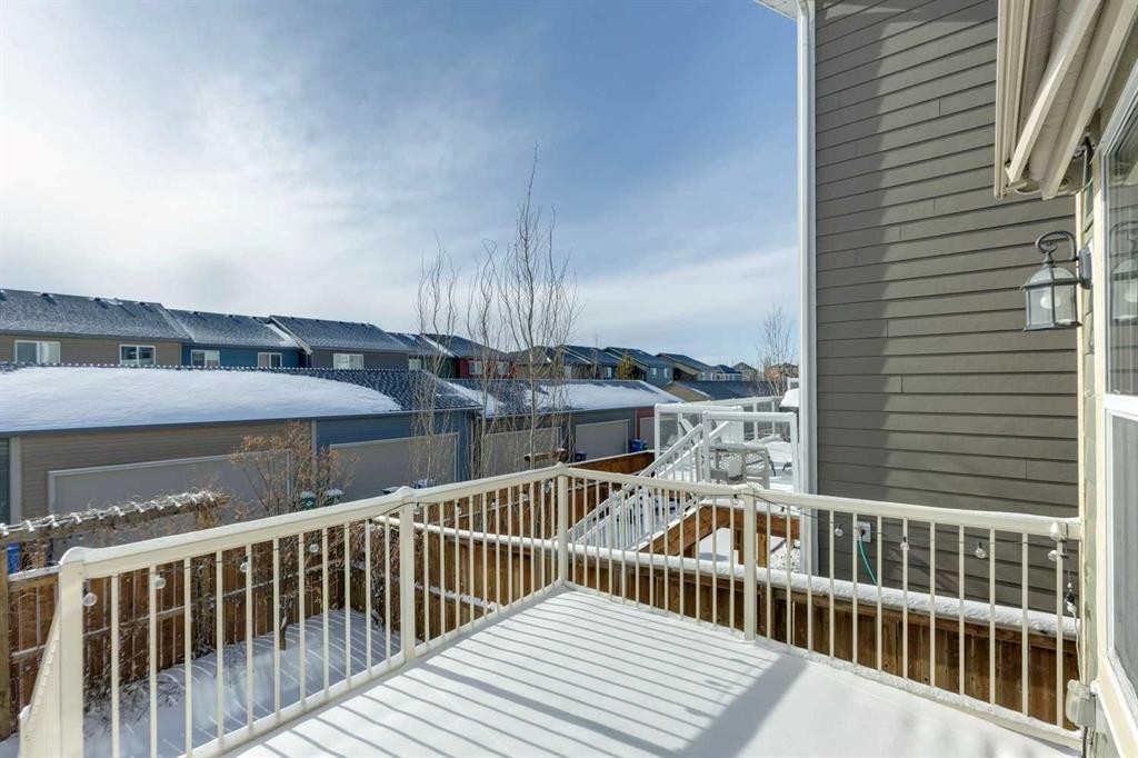 33 Sundown Grove, Cochrane, AB - Outdoor With Deck Patio Veranda With Exterior