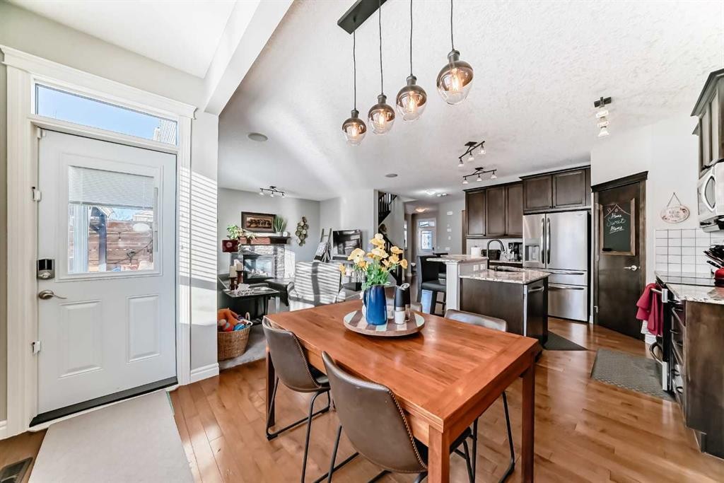 57 Silverado Skies Way Sw, Calgary, AB - Indoor Photo Showing Dining Room