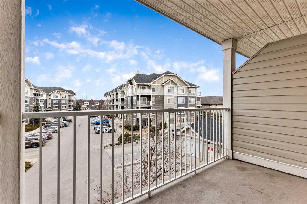 1302-155 Skyview Ranch Way Ne, Calgary, AB - Outdoor With Balcony With Exterior