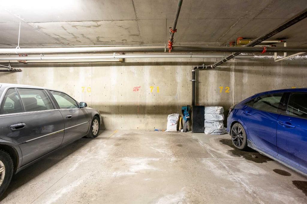 1116-211 Aspen Stone Boulevard Sw, Calgary, AB - Indoor Photo Showing Garage