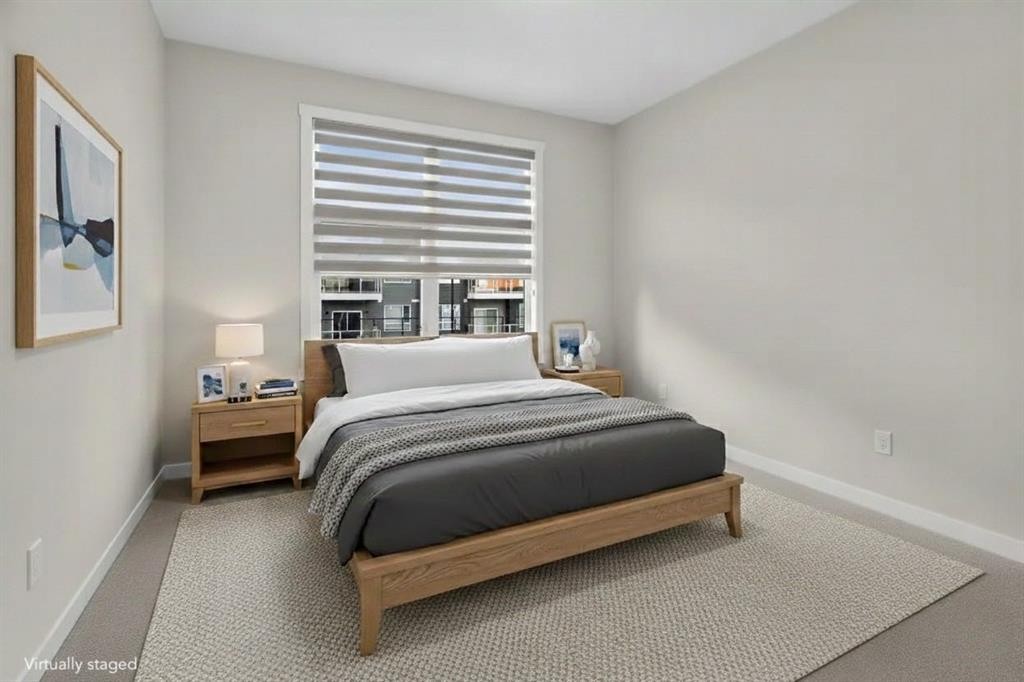 203-400 Belmont Street Sw, Calgary, AB - Indoor Photo Showing Bedroom
