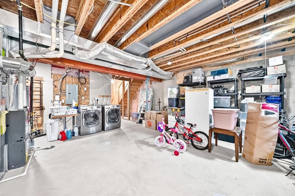 337 Copperpond Landing Se, Calgary, AB - Indoor Photo Showing Basement