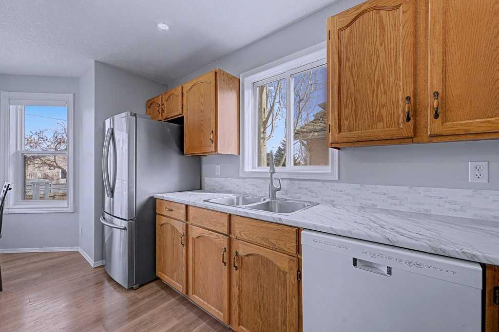 24 Sunlake Circle Se, Calgary, AB - Indoor Photo Showing Kitchen With Double Sink