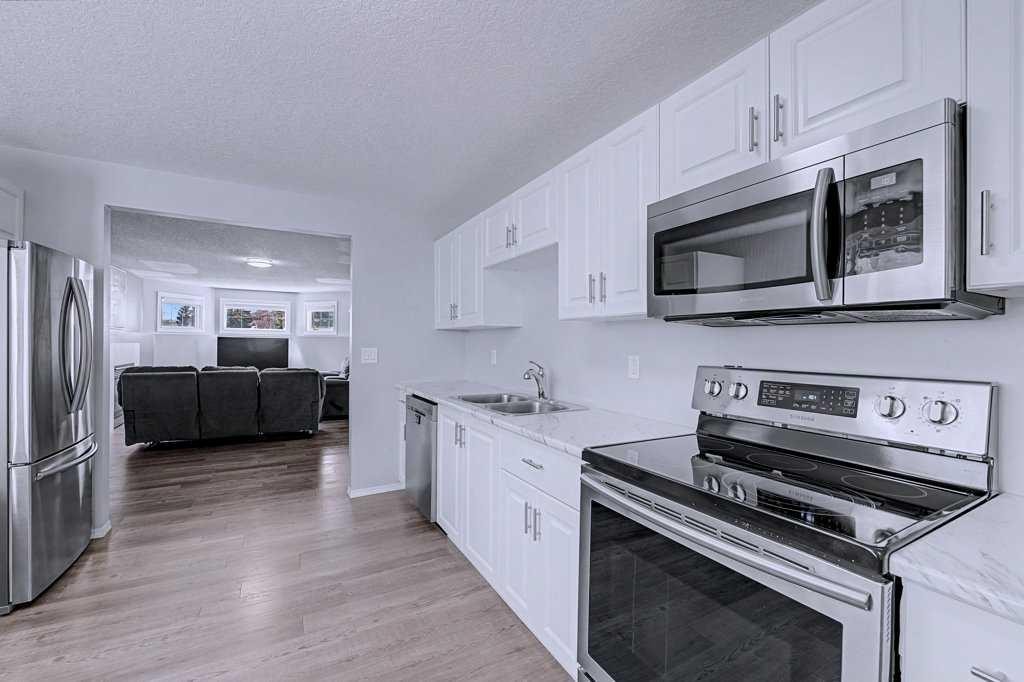 24 Sunlake Circle Se, Calgary, AB - Indoor Photo Showing Kitchen With Double Sink