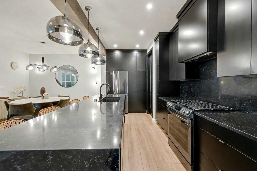 123 Treeline View Sw, Calgary, AB - Indoor Photo Showing Kitchen With Upgraded Kitchen