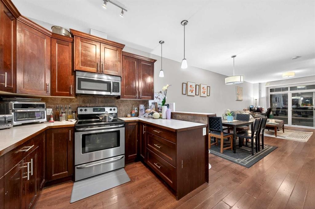 156 Skyview Ranch Road Ne, Calgary, AB - Indoor Photo Showing Kitchen With Stainless Steel Kitchen