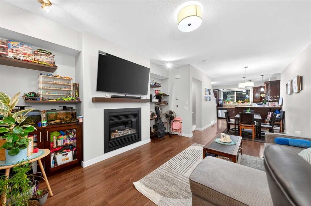 156 Skyview Ranch Road Ne, Calgary, AB - Indoor Photo Showing Living Room With Fireplace