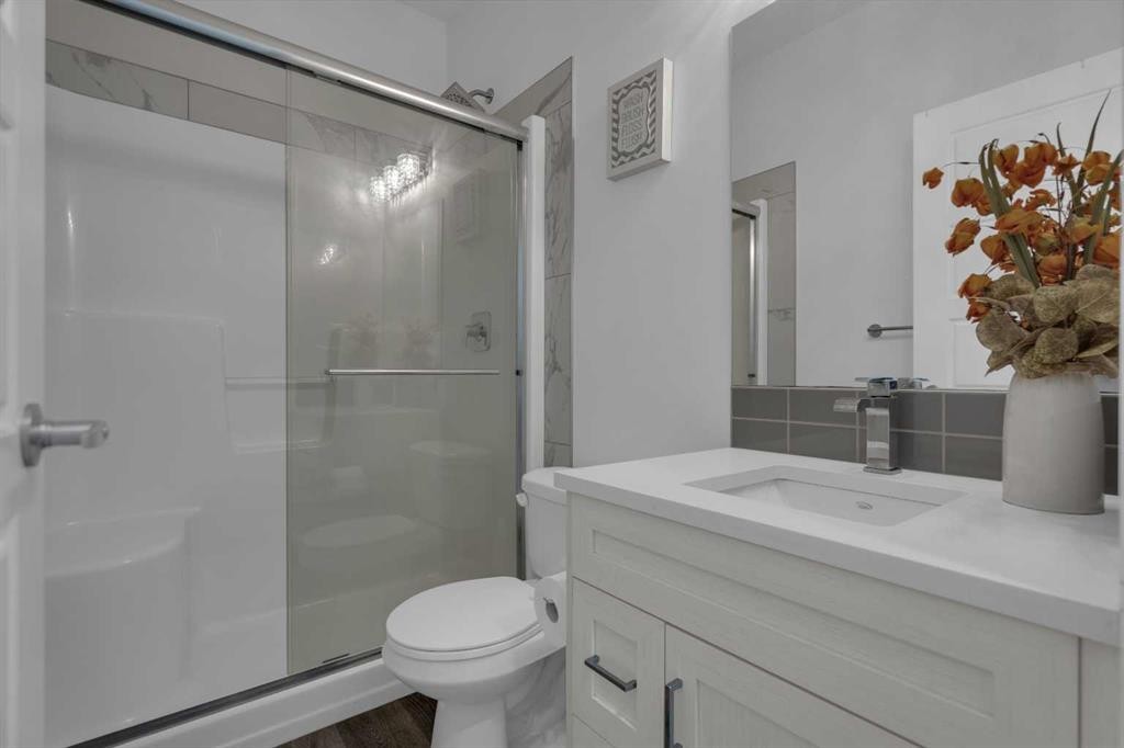 #208 Dawson Harbour Heights, Chestermere, AB - Indoor Photo Showing Bathroom