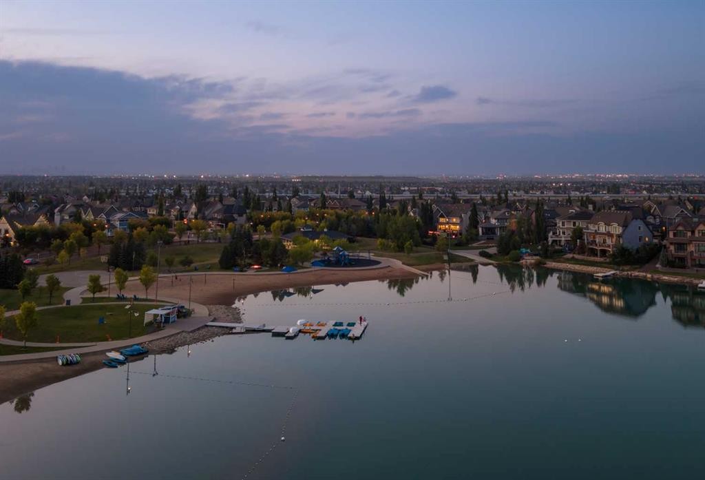 151 Mahogany Bay Se, Calgary, AB - Outdoor With Body Of Water With View
