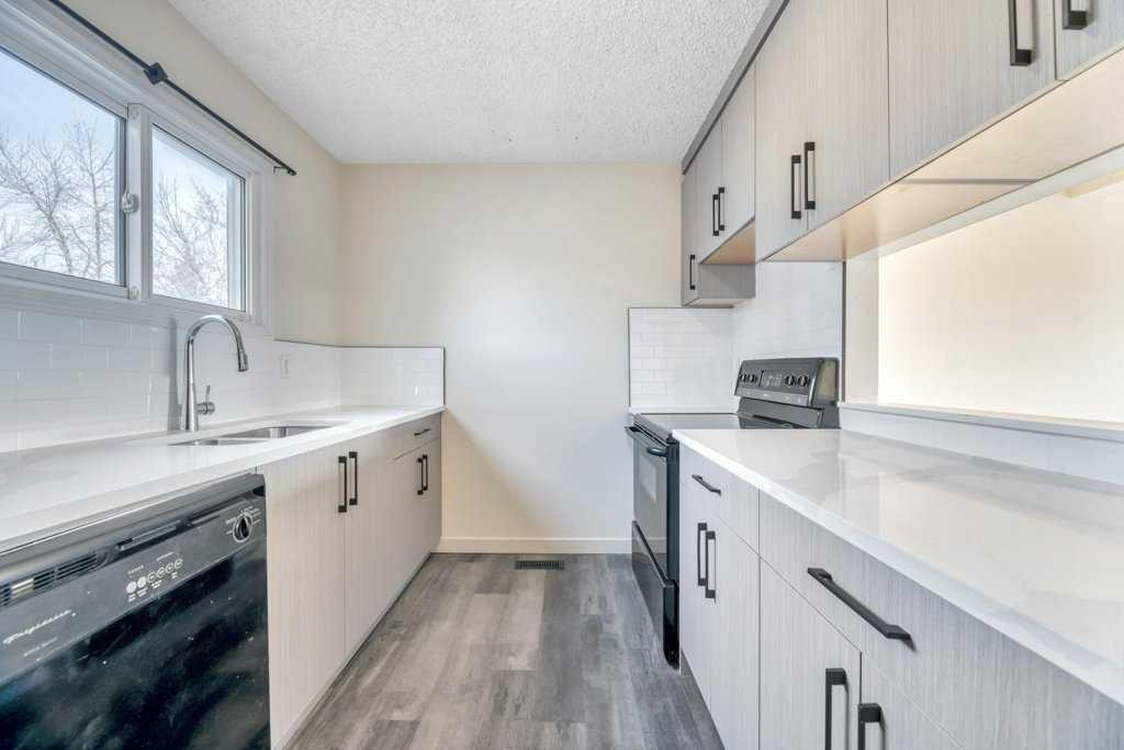 29-131 Templehill Drive Ne, Calgary, AB - Indoor Photo Showing Kitchen With Double Sink
