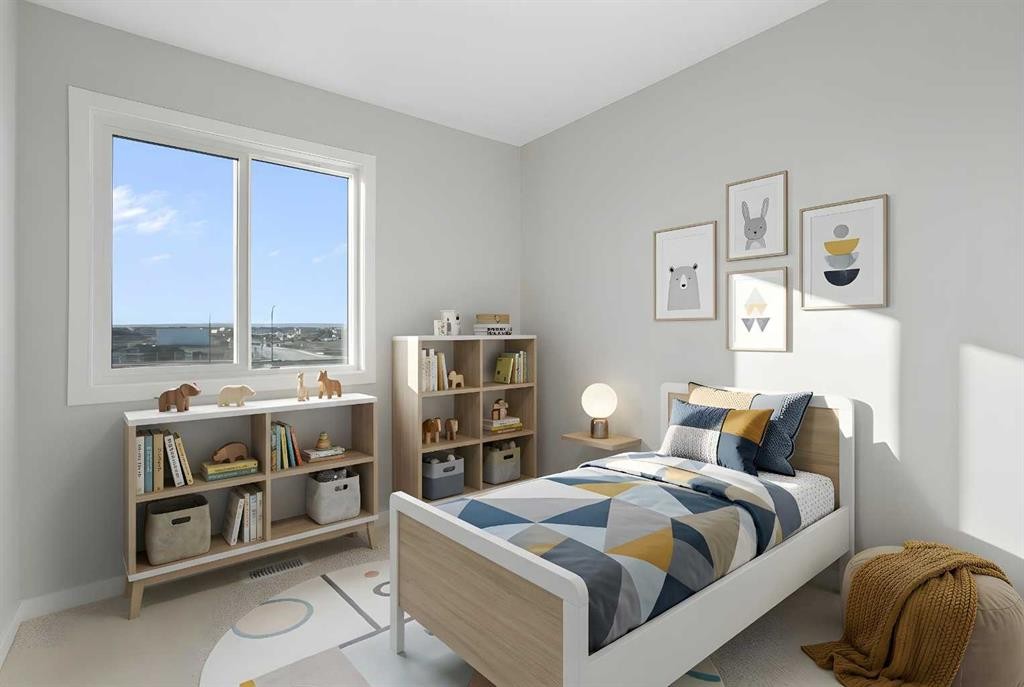 1465 Rangeview Drive Se, Calgary, AB - Indoor Photo Showing Bedroom