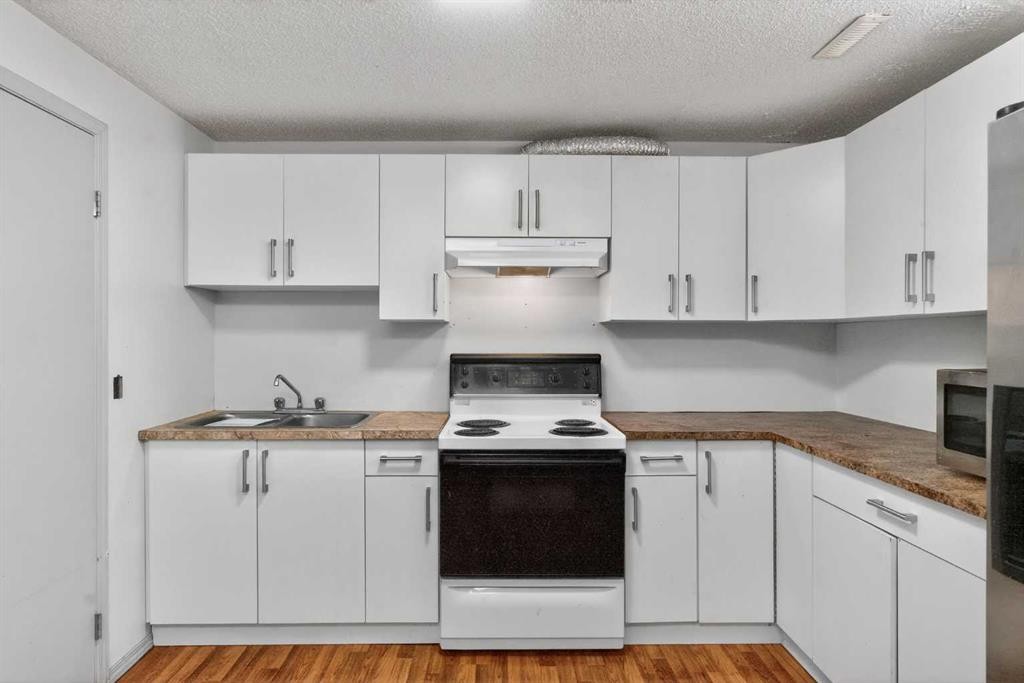 6003 Pinepoint Drive Ne, Calgary, AB - Indoor Photo Showing Kitchen With Double Sink