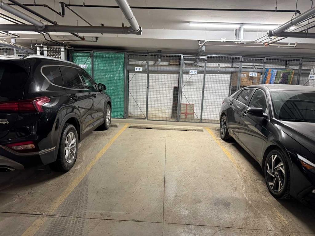 4111-200 Seton Circle Se, Calgary, AB - Indoor Photo Showing Garage