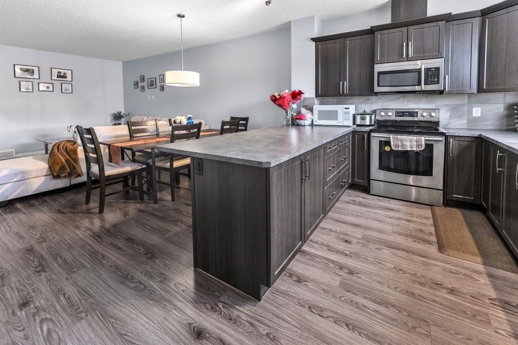 281 Cornerstone Passage Ne, Calgary, AB - Indoor Photo Showing Kitchen With Stainless Steel Kitchen
