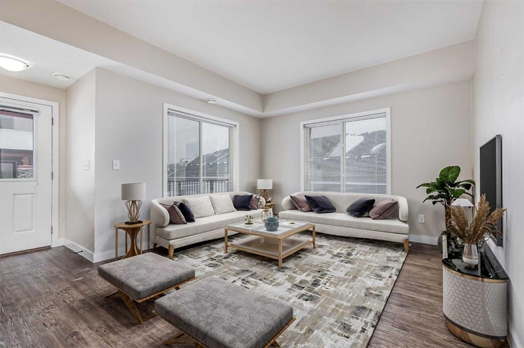1511-2461 Baysprings Link Sw, Airdrie, AB - Indoor Photo Showing Living Room