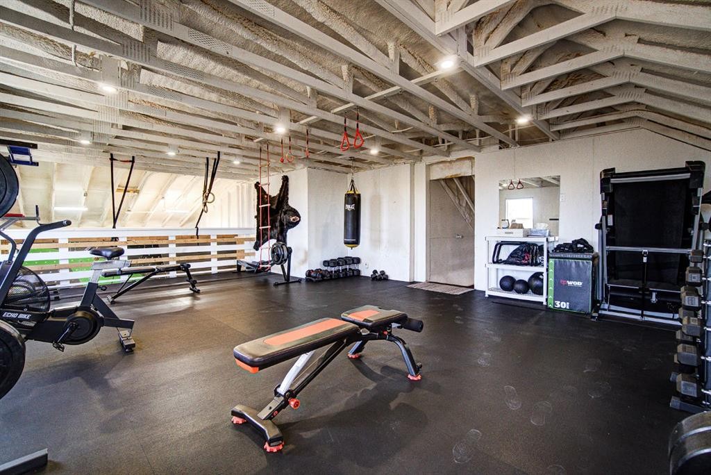 109 Derochie Drive, Claresholm, AB - Indoor Photo Showing Gym Room