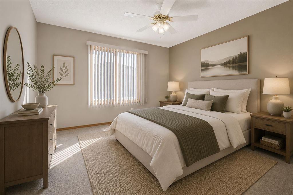 7117 California Boulevard Ne, Calgary, AB - Indoor Photo Showing Bedroom