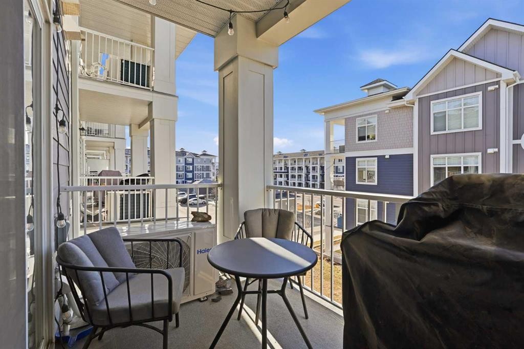 308-400 Auburn Meadows Common Se, Calgary, AB - Outdoor With Balcony With Exterior