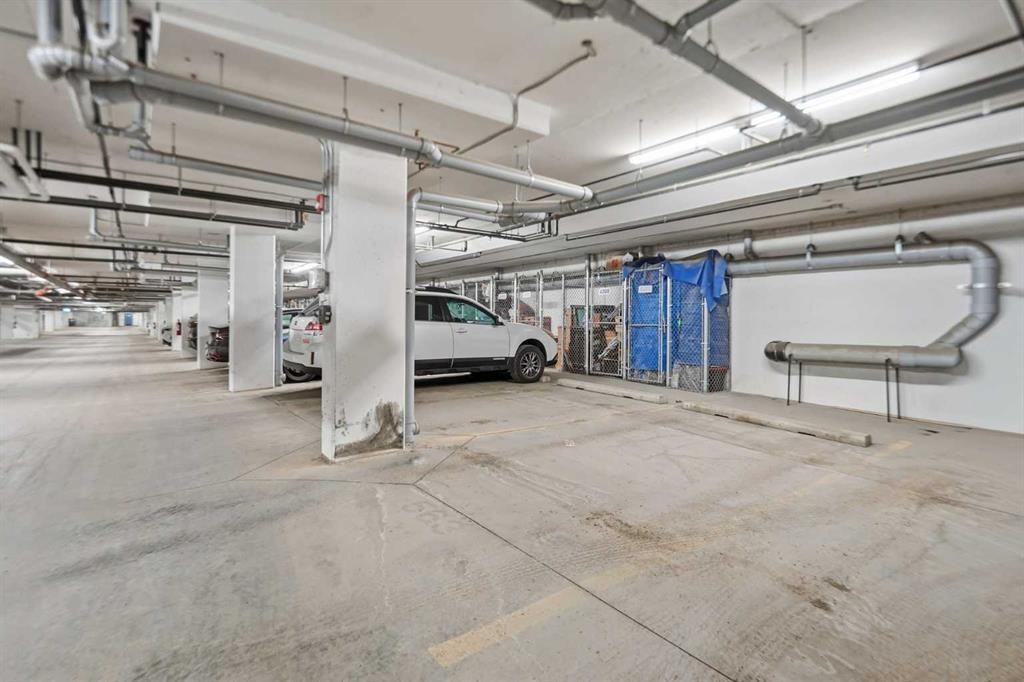 308-400 Auburn Meadows Common Se, Calgary, AB - Indoor Photo Showing Garage