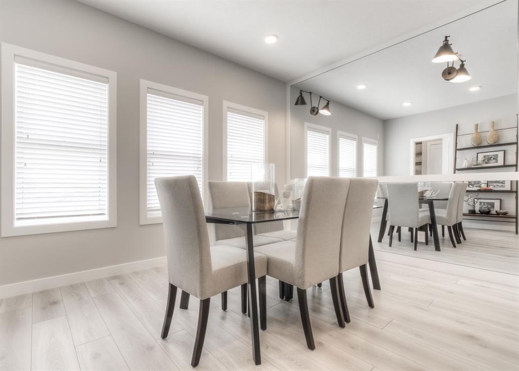 134 Rangeview Path Se, Calgary, AB - Indoor Photo Showing Dining Room
