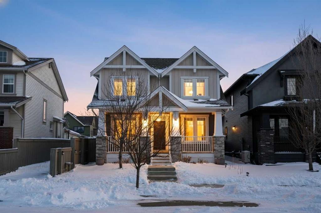 346 Cooperstown Common Sw, Airdrie, AB - Outdoor With Deck Patio Veranda With Facade