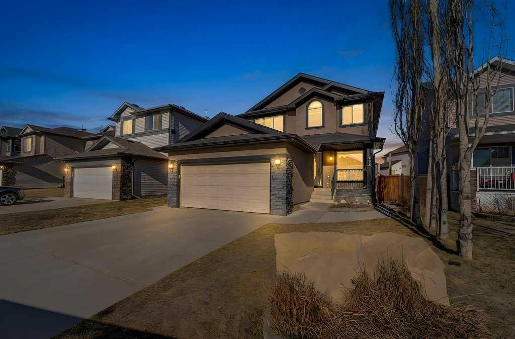 284 Hawkmere View, Chestermere, AB - Outdoor With Facade