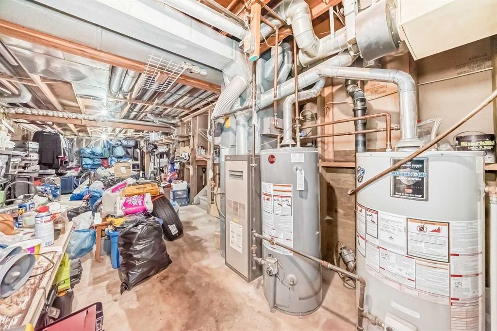 179 Hawkwood Boulevard Nw, Calgary, AB - Indoor Photo Showing Basement