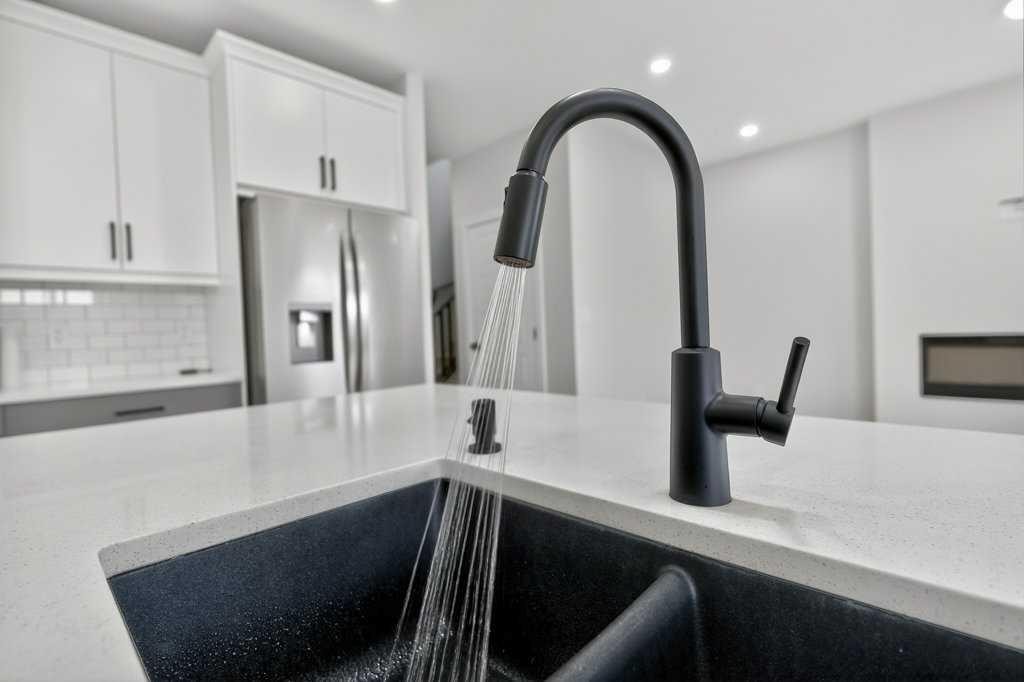 268 Cornerbrook Road Ne, Calgary, AB - Indoor Photo Showing Kitchen With Double Sink