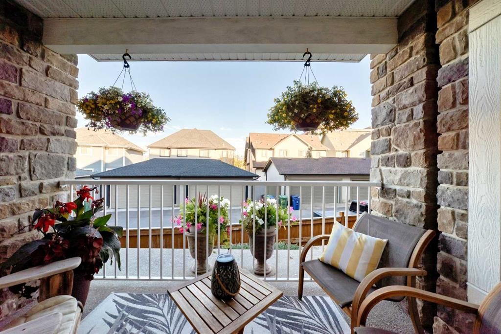 2103-11 Mahogany Row Se, Calgary, AB - Outdoor With Deck Patio Veranda With Exterior