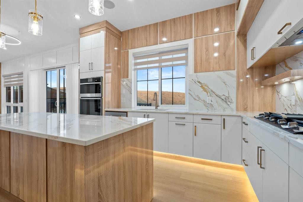 230 Royal Birch View Nw, Calgary, AB - Indoor Photo Showing Kitchen With Upgraded Kitchen
