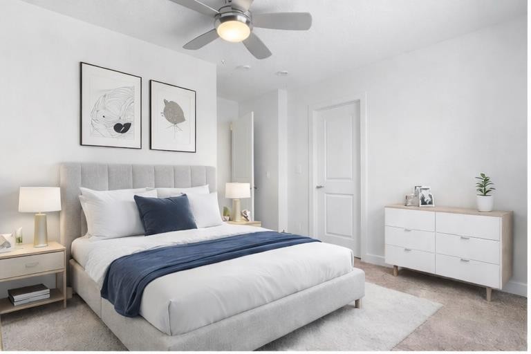 118 Evanscrest Manor Nw, Calgary, AB - Indoor Photo Showing Bedroom